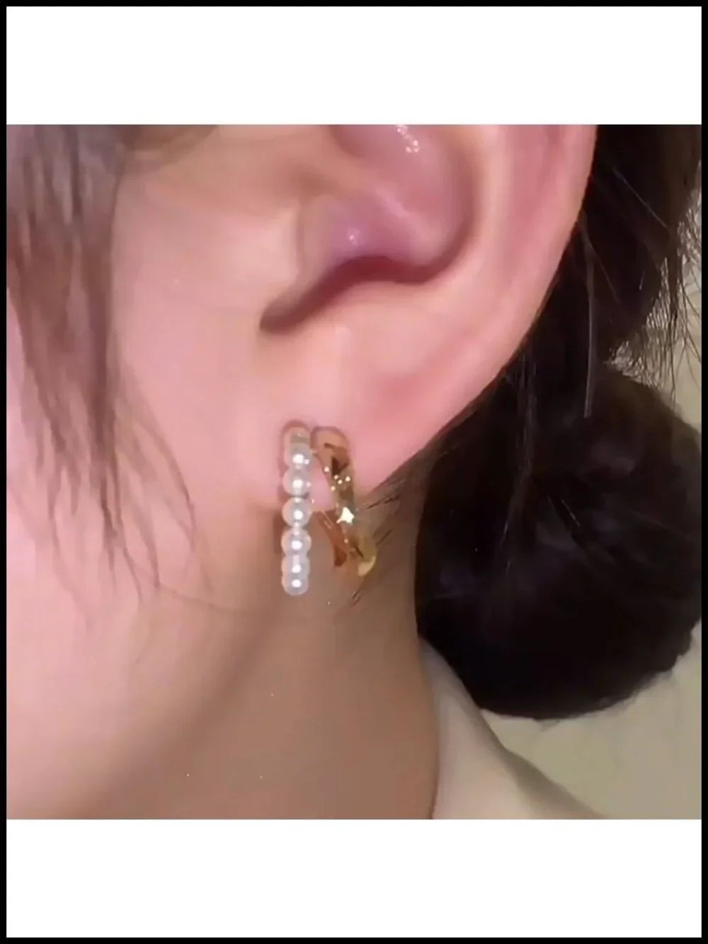 14K Gold Plated CZ Ear Jacket Earrings for Women, Dangle Tassel Drop Earrings